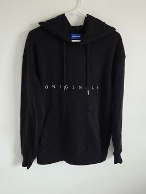 Jack & Jones Black 'Originals' Pullover Hoodie